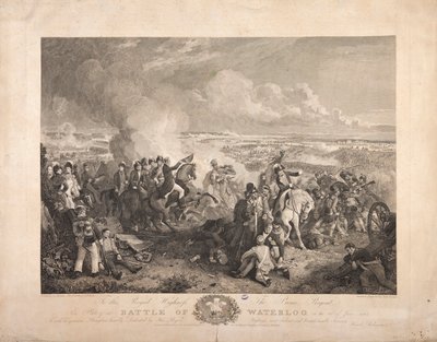 Die Schlacht von Waterloo, graviert von John Burnet, 1819 von John Augustus Atkinson